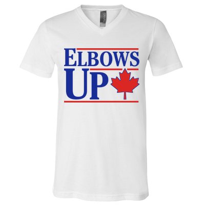 Elbows Up Canada V-Neck T-Shirt