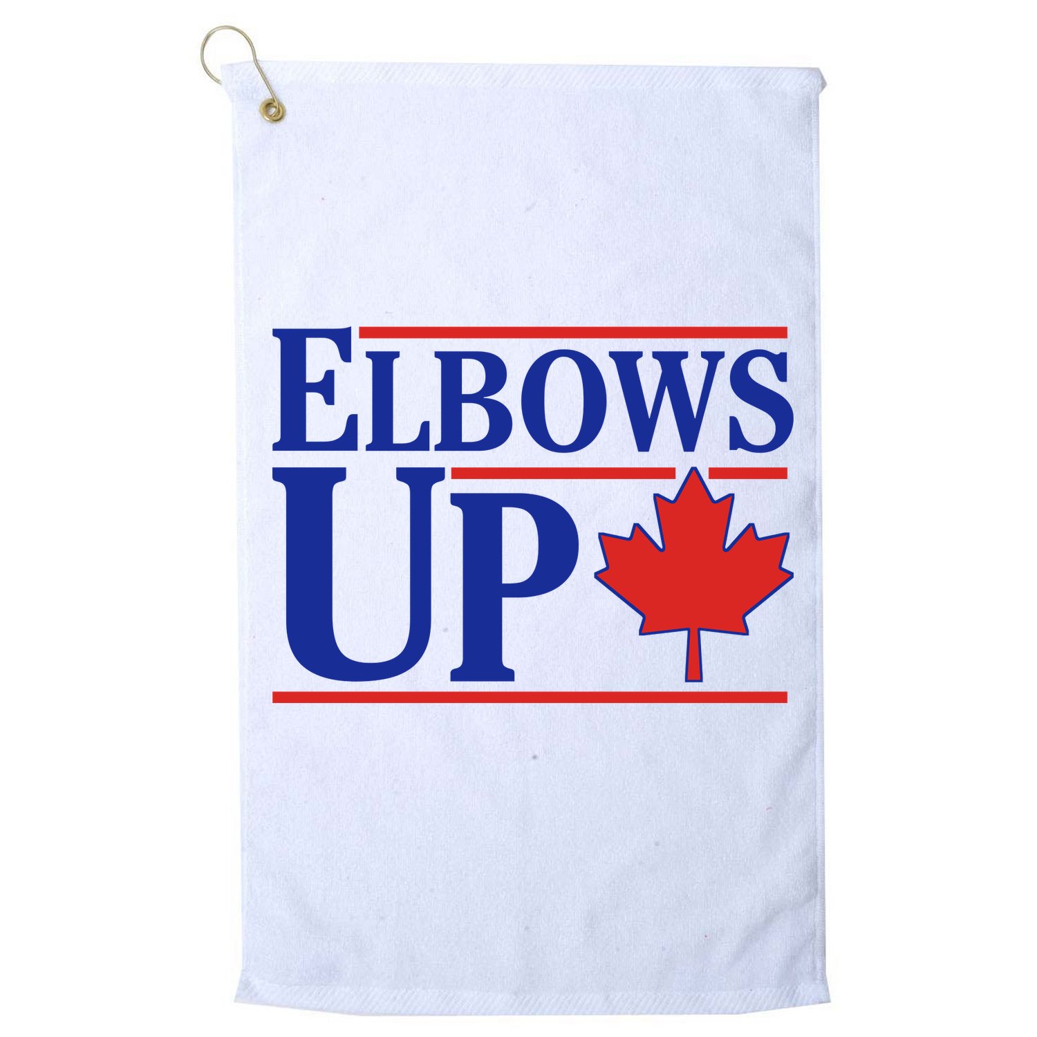 Elbows Up Canada Golf Towel
