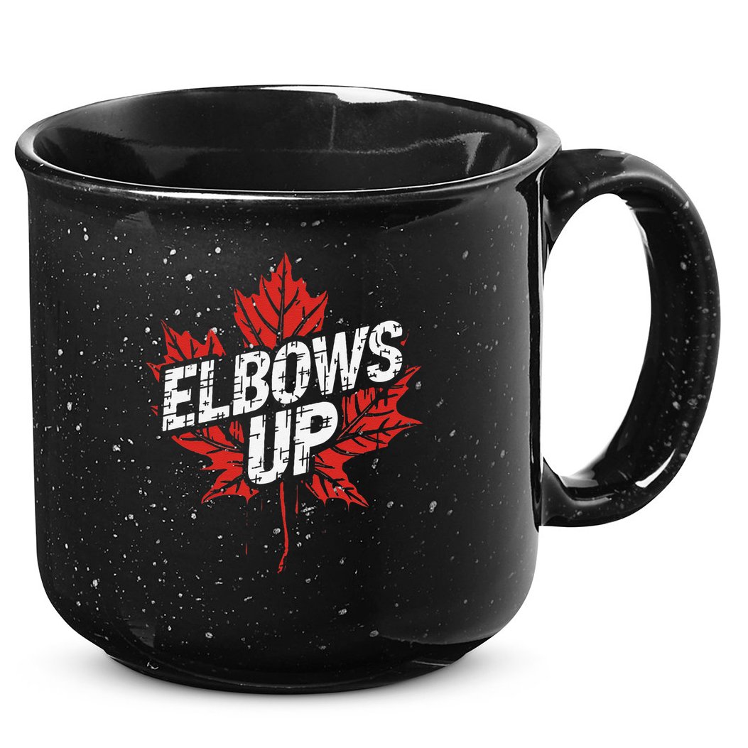 Elbows Up Canada Est 1867 Proud Canadian Strong Canada 15oz Campfire Ceramic Mug