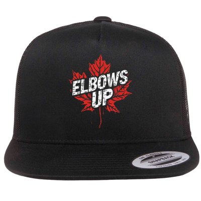 Elbows Up Canada Est 1867 Proud Canadian Strong Canada Flatbill Hat