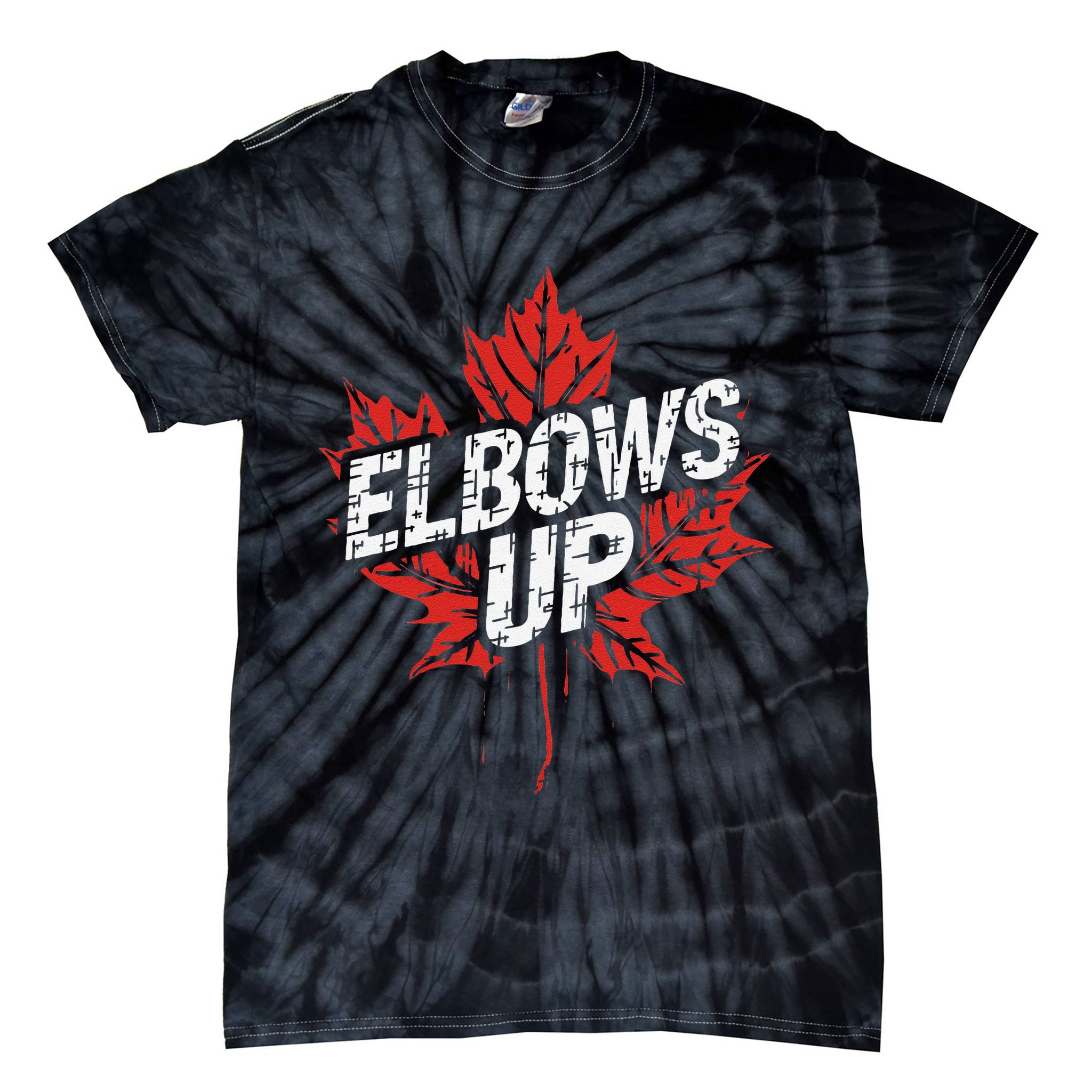 Elbows Up Canada Est 1867 Proud Canadian Strong Canada Tie-Dye T-Shirt