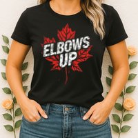 Elbows Up Canada Est 1867 Proud Canadian Strong Canada Womens T-Shirt