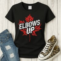 Elbows Up Canada Est 1867 Proud Canadian Strong Canada Womens T-Shirt