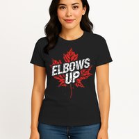Elbows Up Canada Est 1867 Proud Canadian Strong Canada Womens T-Shirt