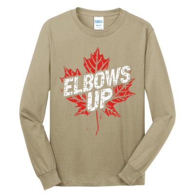 Elbows Up Canada Est 1867 Proud Canadian Strong Canada Tall Long Sleeve T-Shirt