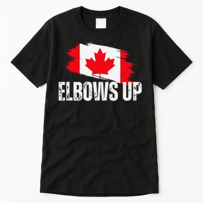 Elbows Up Canada True North Strong and Free Proud Canadian Tall T-Shirt