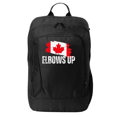 Elbows Up Canada True North Strong and Free Proud Canadian City Backpack