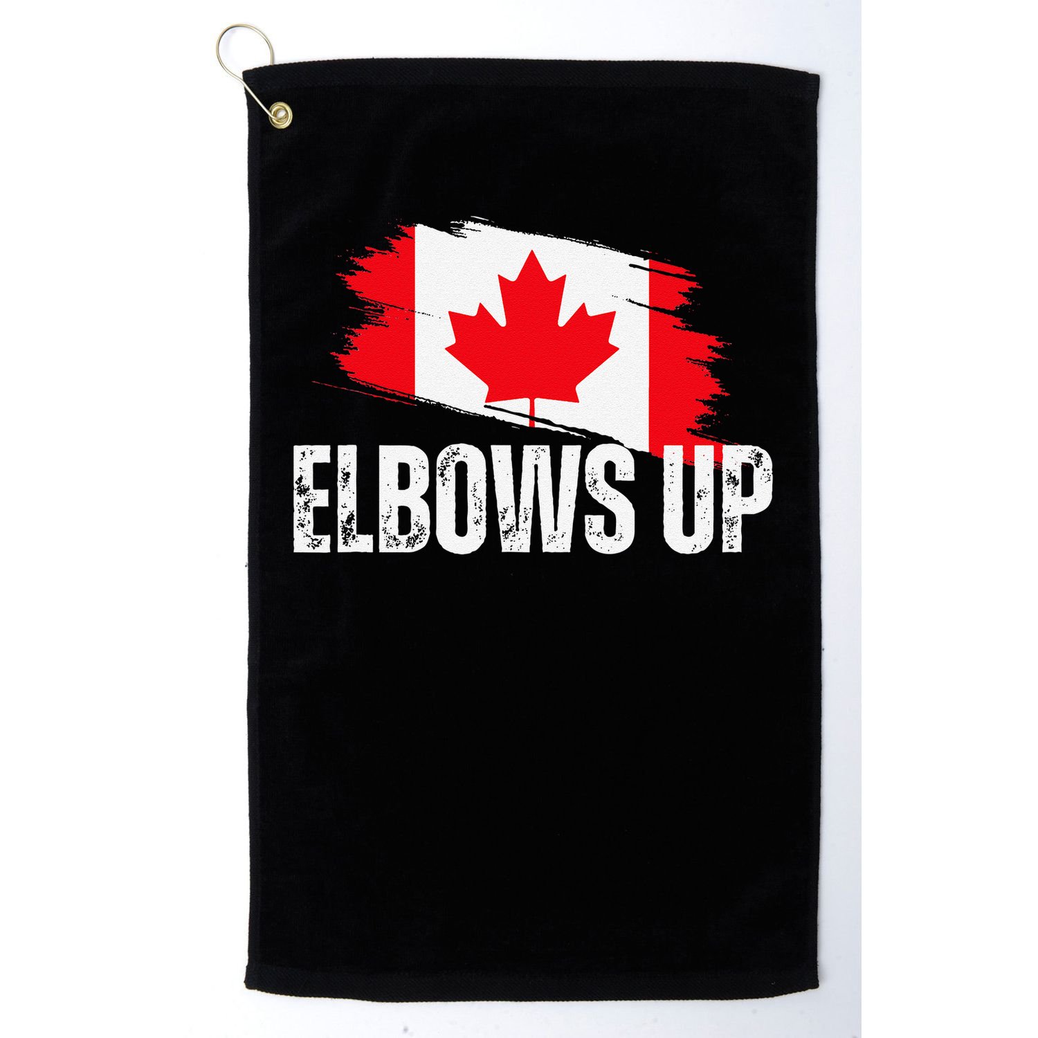 Elbows Up Canada True North Strong and Free Proud Canadian Golf Towel