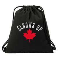 Elbows Up Canada Drawstring Bag
