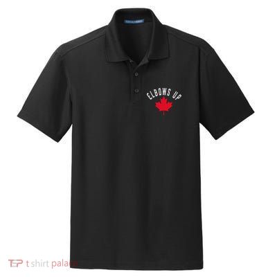 Elbows Up Canada Dry Zone Grid Polo