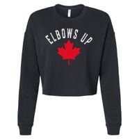 Elbows Up Canada Cropped Pullover Crew