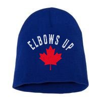 Elbows Up Canada Short Acrylic Beanie