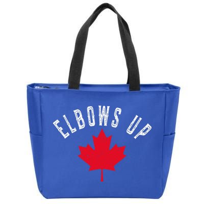 Elbows Up Canada Zip Tote Bag