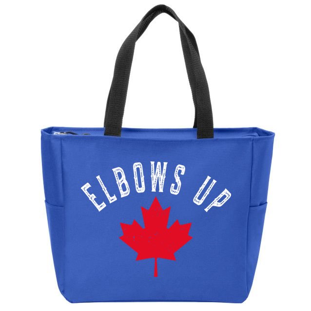 Elbows Up Canada Zip Tote Bag