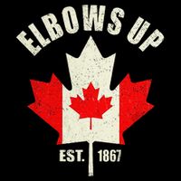 Elbows Up Canada Est 1867 Proud Canadian Strong Canada Gift Doggie Tank