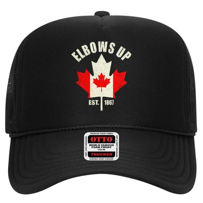 Elbows Up Canada Est 1867 Proud Canadian Strong Canada Gift Trucker Hat