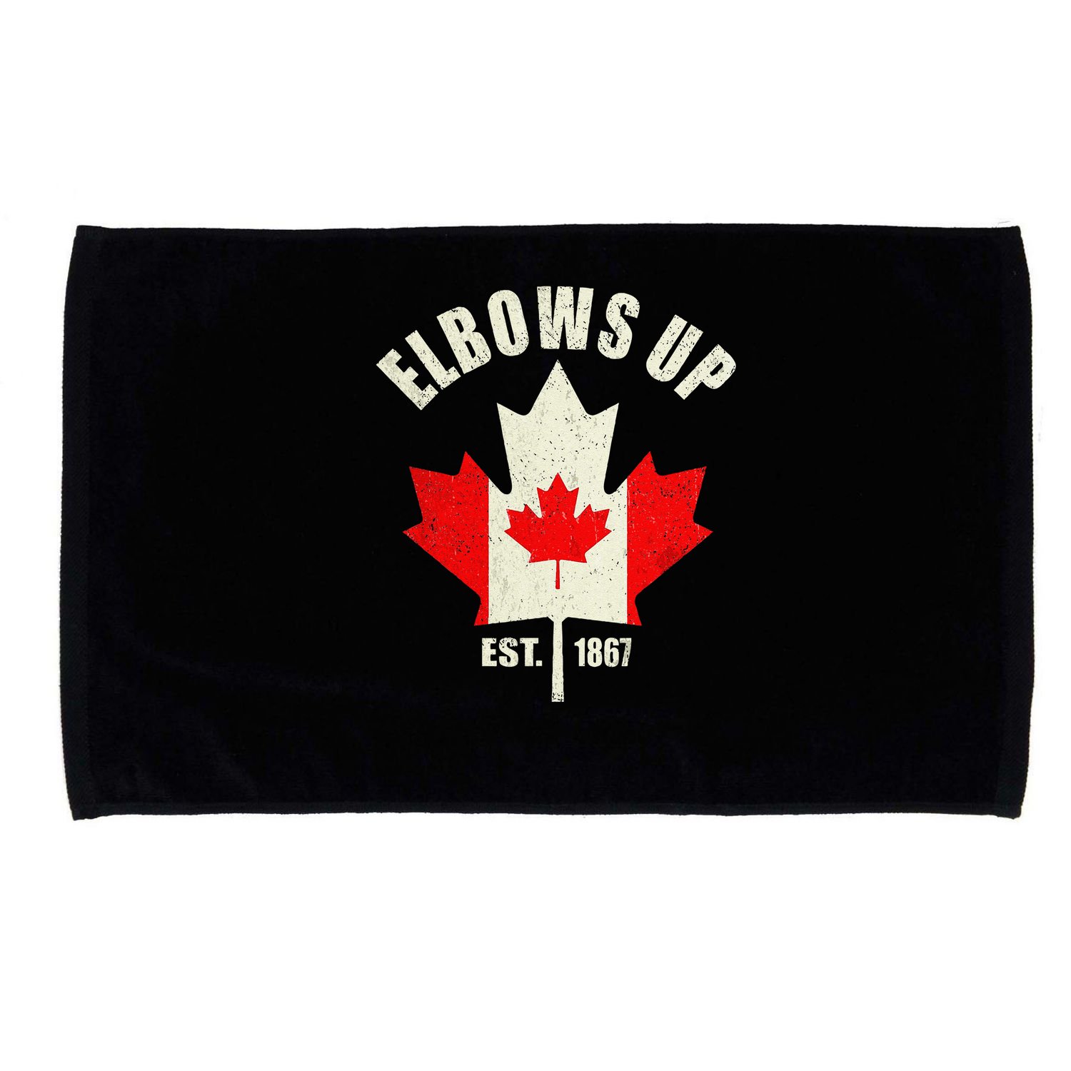 Elbows Up Canada Est 1867 Proud Canadian Strong Canada Gift Microfiber Hand Towel