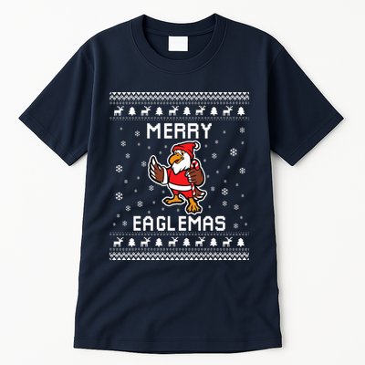 Eagles Ugly Christmas Sweater Eagles Lover Holiday Present Tall T-Shirt