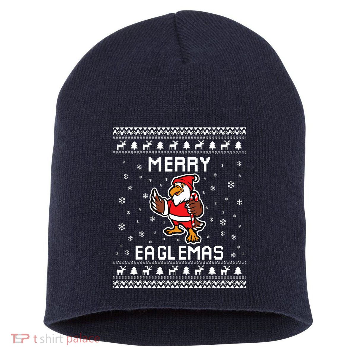 Eagles Ugly Christmas Sweater Eagles Lover Holiday Present Short Acrylic Beanie
