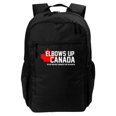 Elbows Up Canada Never Mistake Kindness For Weakness Daily Commute Backpack