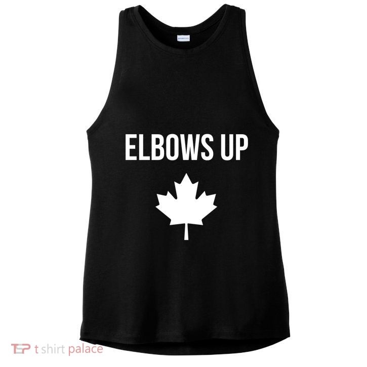 Elbows Up Canada Ladies PosiCharge Tri-Blend Wicking Tank