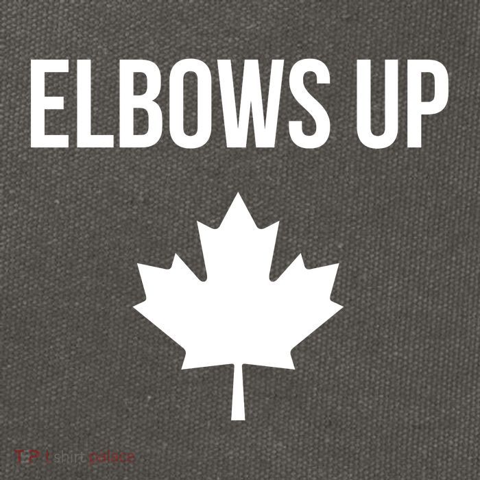 Elbows Up Canada Cotton Canvas Backpack