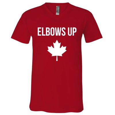 Elbows Up Canada V-Neck T-Shirt