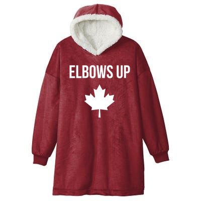 Elbows Up Canada Hooded Wearable Blanket