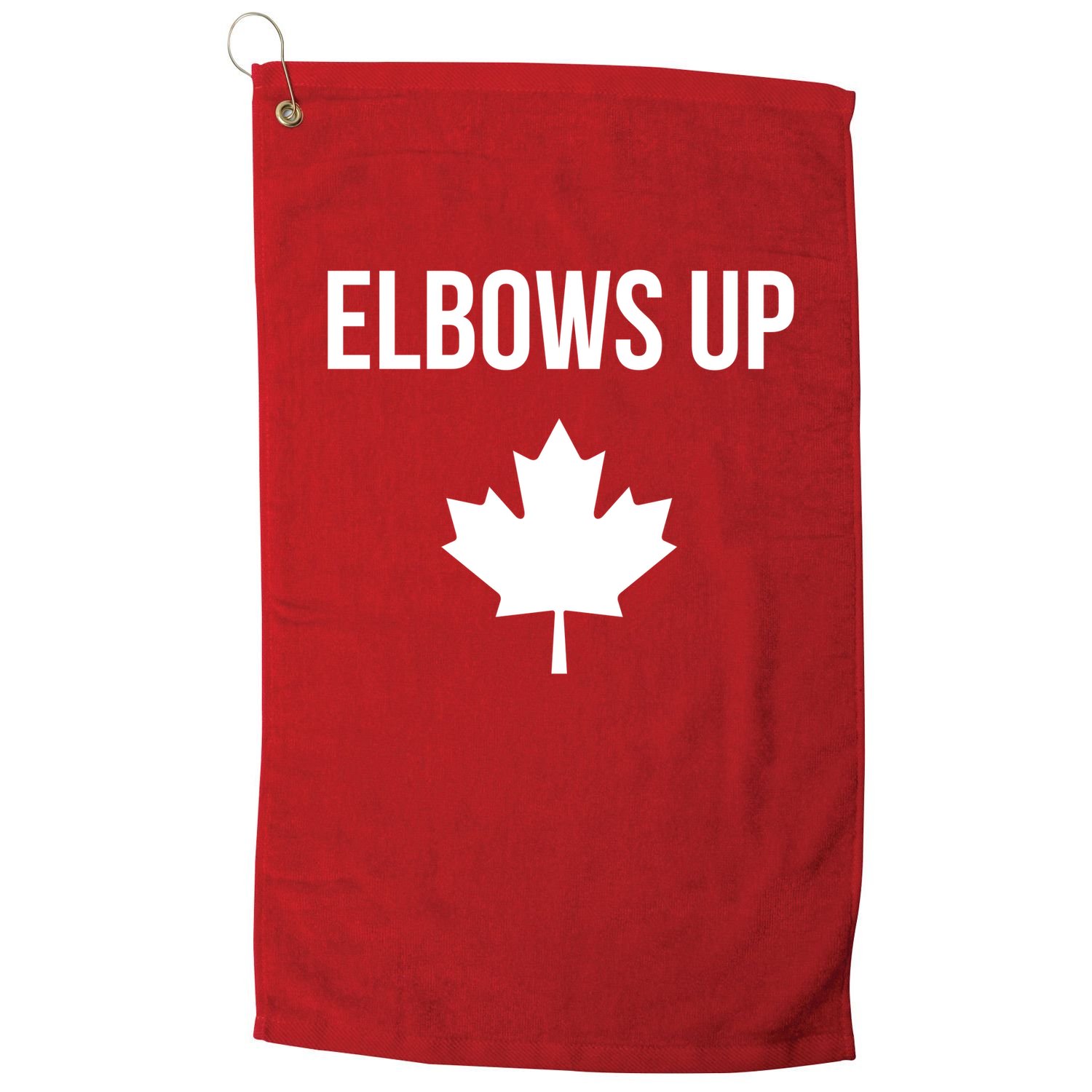 Elbows Up Canada Golf Towel