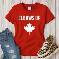 Elbows Up Canada Womens T-Shirt