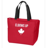 Elbows Up Canada Zip Tote Bag