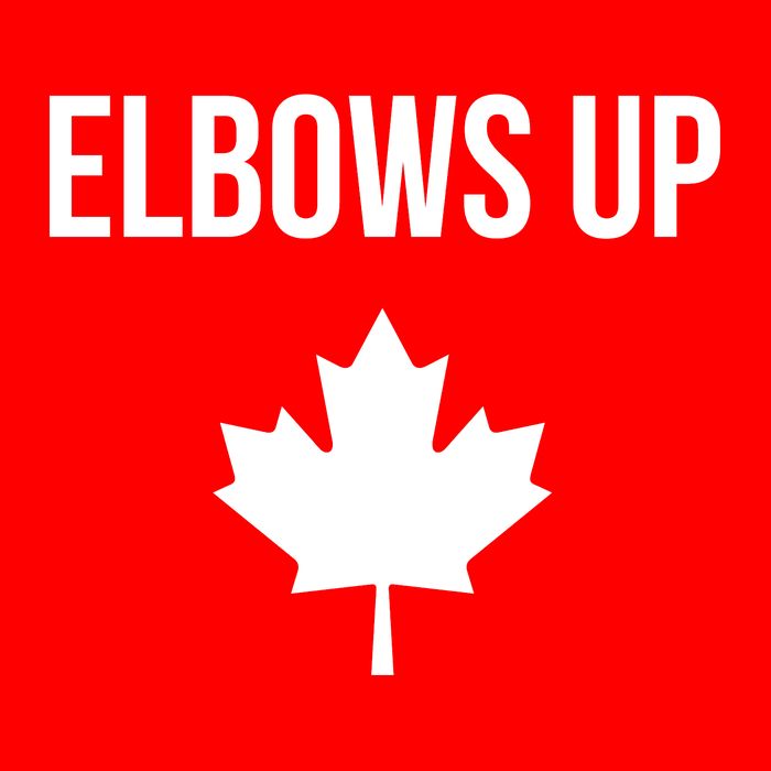 Elbows Up Canada Zip Tote Bag