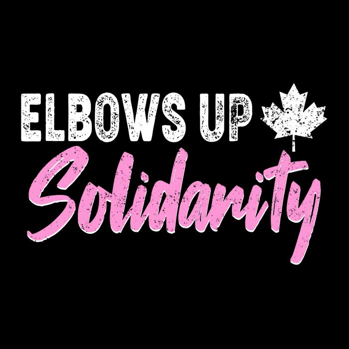 Elbows Up Canada Solidarity  Bucket Hat