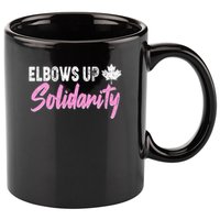 Elbows Up Canada Solidarity  11oz C Handle Ceramic Mug