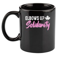 Elbows Up Canada Solidarity  11oz C Handle Ceramic Mug