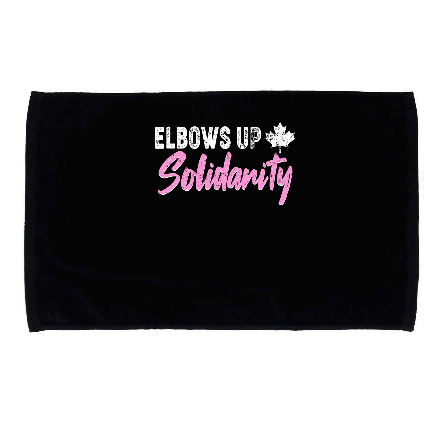 Elbows Up Canada Solidarity  Microfiber Hand Towel