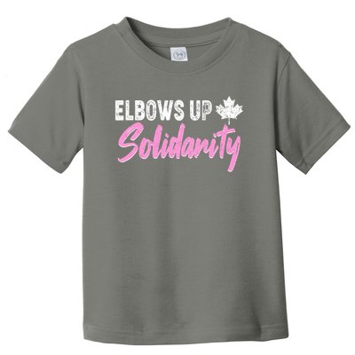 Elbows Up Canada Solidarity  Toddler T-Shirt