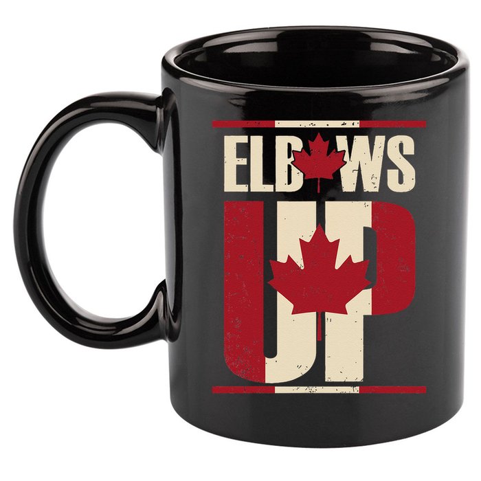 Elbows Up Canada Est 1867 Proud Canadian Strong Canada 11oz C Handle Ceramic Mug