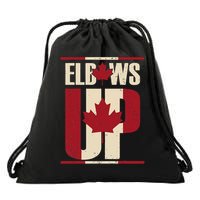 Elbows Up Canada Est 1867 Proud Canadian Strong Canada Drawstring Bag
