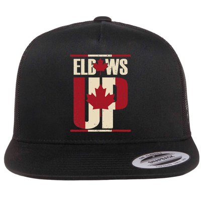 Elbows Up Canada Est 1867 Proud Canadian Strong Canada Flatbill Hat
