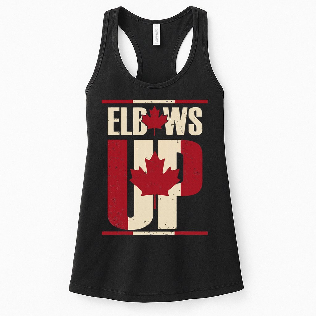 Elbows Up Canada Est 1867 Proud Canadian Strong Canada Womens Tank Top