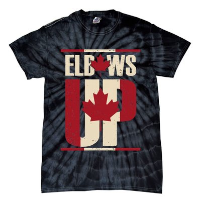 Elbows Up Canada Est 1867 Proud Canadian Strong Canada Tie-Dye T-Shirt