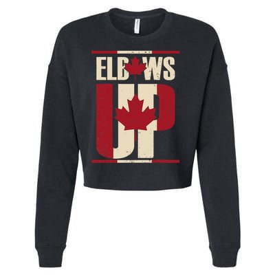 Elbows Up Canada Est 1867 Proud Canadian Strong Canada Cropped Pullover Crew