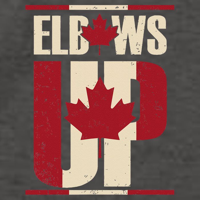 Elbows Up Canada Est 1867 Proud Canadian Strong Canada Vector Backpack