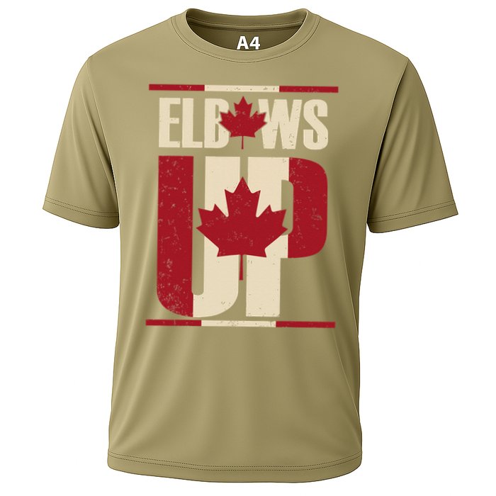 Elbows Up Canada Est 1867 Proud Canadian Strong Canada Cooling Performance Crew T-Shirt