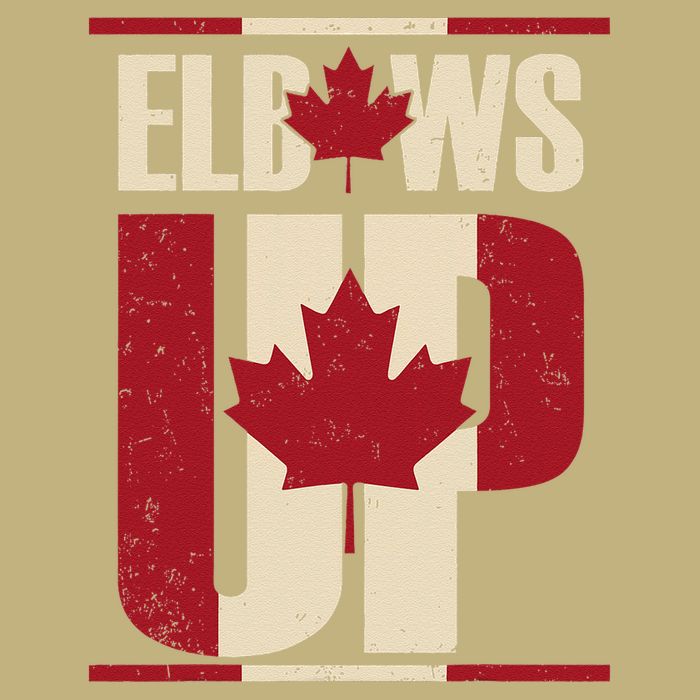 Elbows Up Canada Est 1867 Proud Canadian Strong Canada Cooling Performance Crew T-Shirt