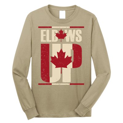 Elbows Up Canada Est 1867 Proud Canadian Strong Canada Long Sleeve Shirt