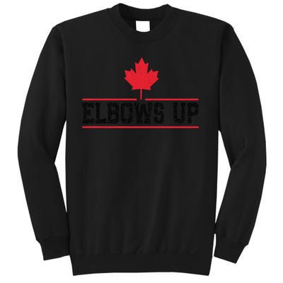 Elbows Up Canada True North Strong and Free Proud Canadian Sweatshirt