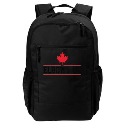 Elbows Up Canada True North Strong and Free Proud Canadian Backpack