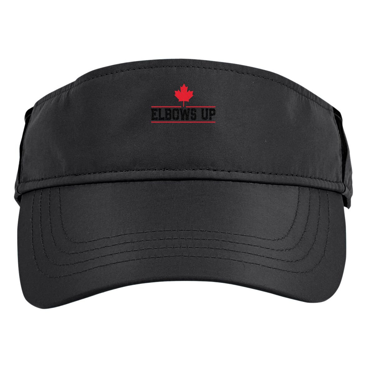 Elbows Up Canada True North Strong and Free Proud Canadian Adult Drive Performance Visor